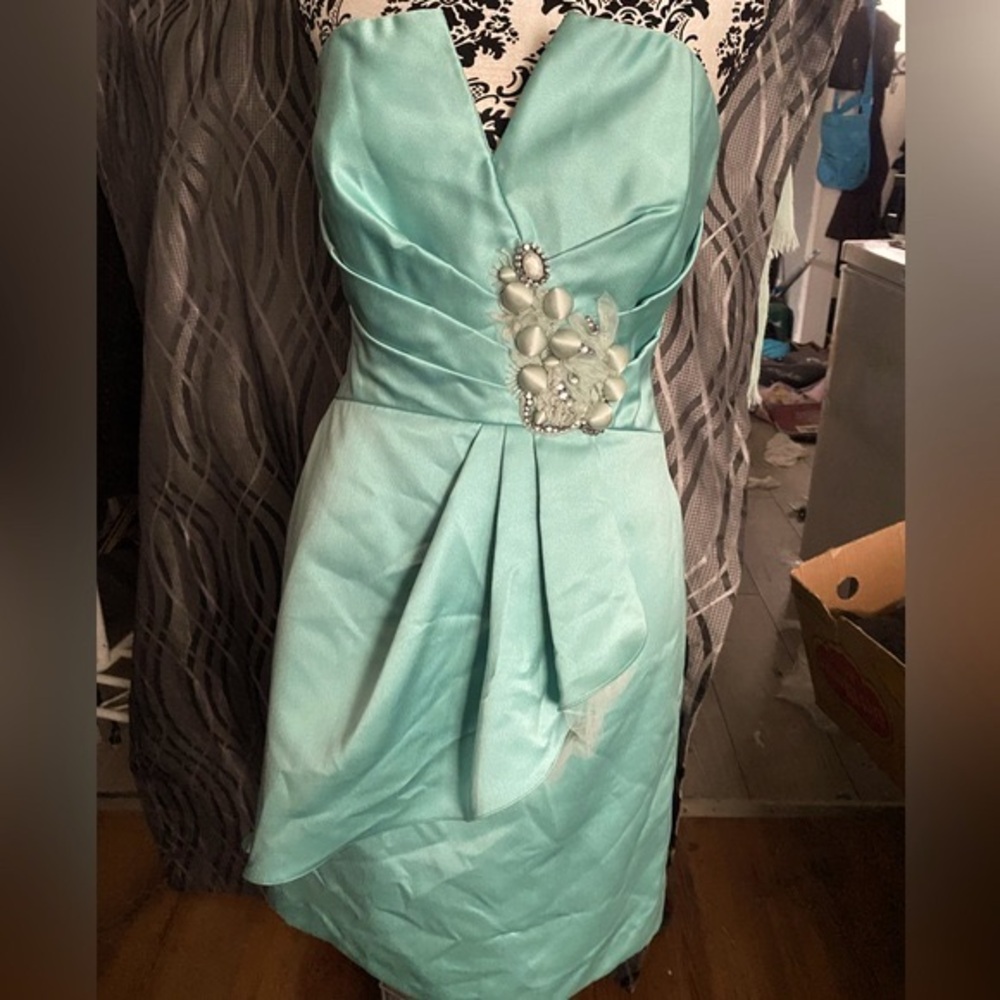 - Badgley Mishka special occasion dress soft green